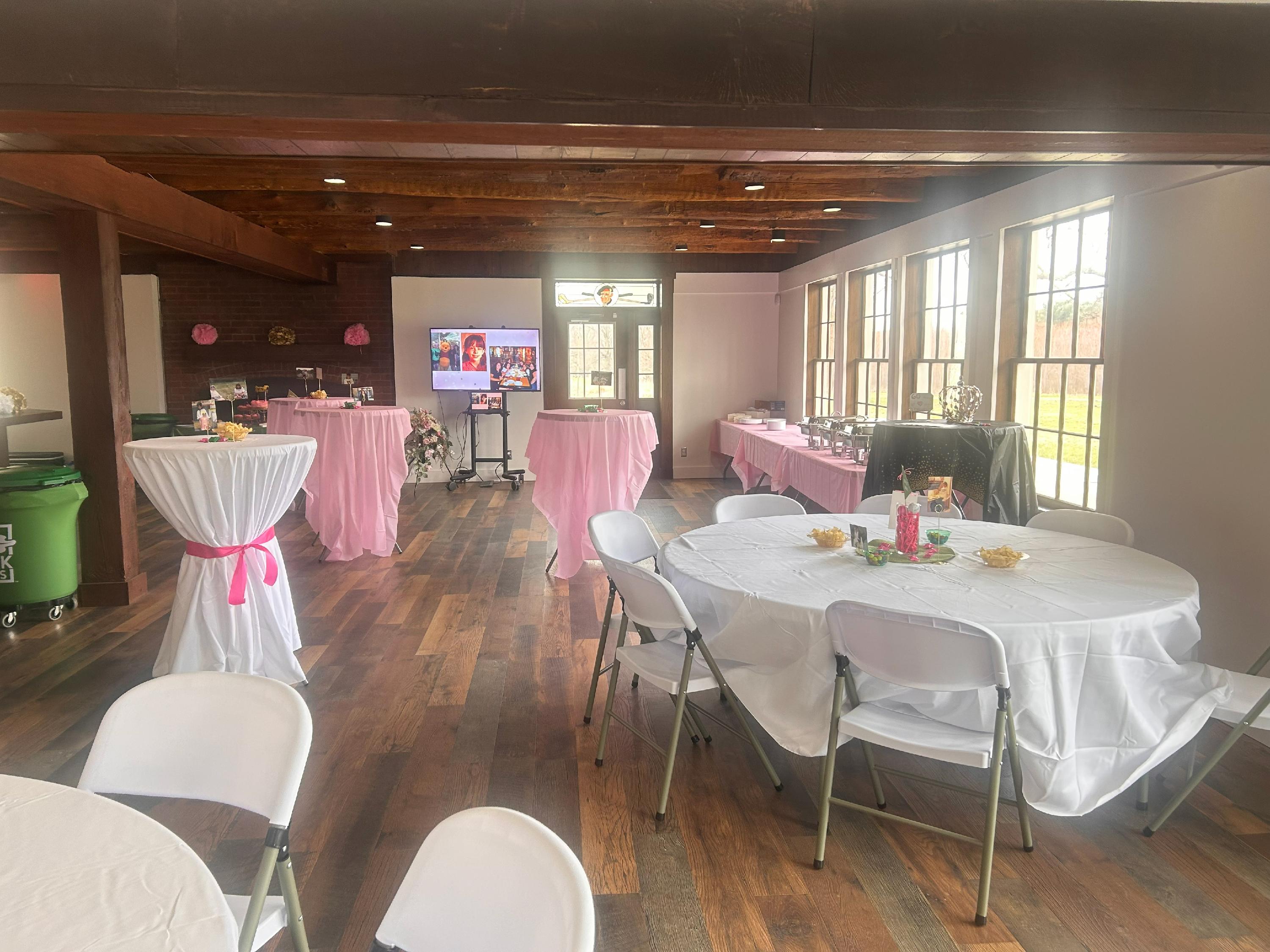 Tam O'Shanter Clubhouse Birthday Rental Set Up